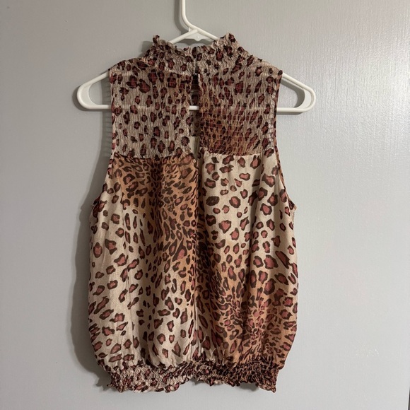 Ramy Brook New York Leopard Print Sleeveless Top Size Large - Picture 6 of 13